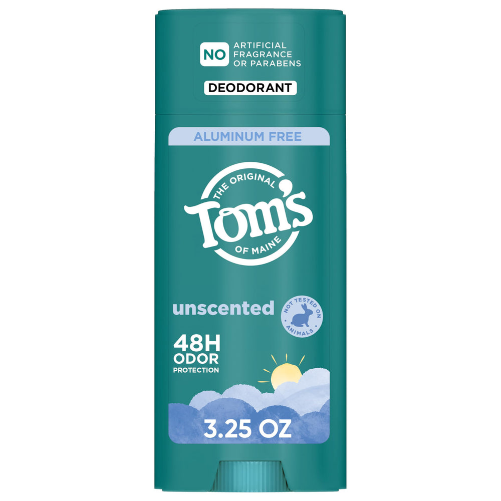 Tom’s of Maine Desodorante Natural sin fragancia, aplicación suave para uso diario.