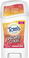 Tom's of Maine desodorante para niños, aplicación suave en barra para juego activo.