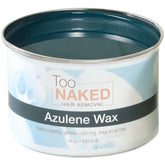 Too Naked Hair Removal cera azulene en envase de 14 oz para uso profesional