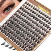 TOOCHUNAG agrupaciones de pestañas naturales 9-12mm para un look suave diario