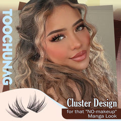 TOOCHUNAG Pestañas clusters suaves y reutilizables para varios usos