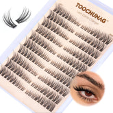TOOCHUNAG conjunto de pestanas 3D con acabado fino curva C para un aspecto natural.