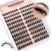 TOOCHUNAG manga-lash-clusters con efecto cat-eye para ojos definidos