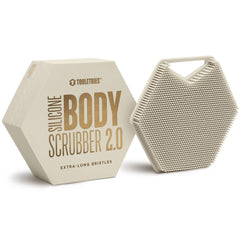 TOOLETRIES Cepillo Corporal 2.0 con cerdas extralargas para exfoliar y espumar.