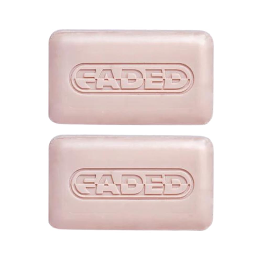 Topicals Faded cleansing bar packaging shows vegan, fragrance-free formula for sensitive skin.