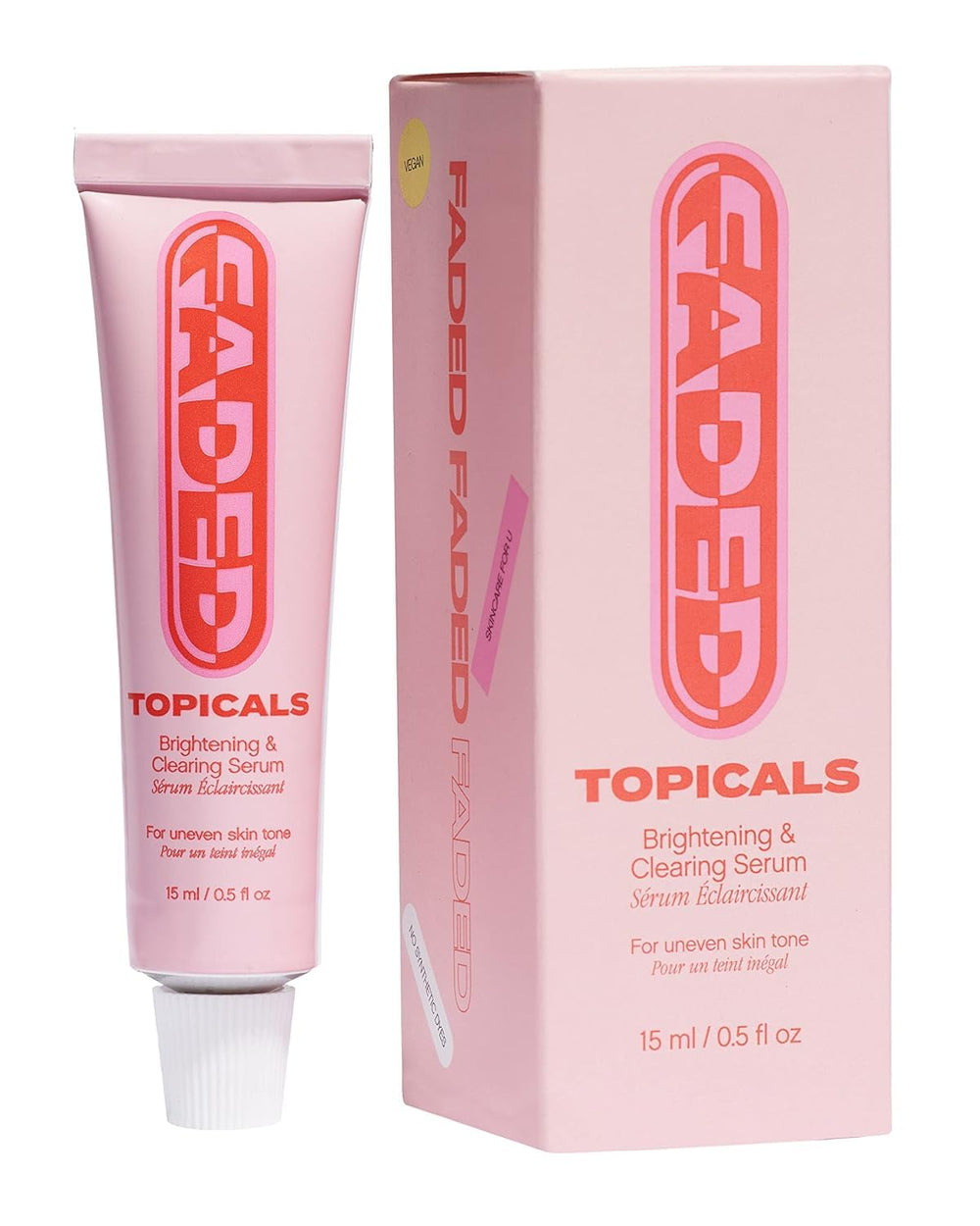 Topicals Faded, botella del suero para tono de piel más uniforme.