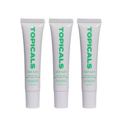 Topicals Slick Salve Mint Glossy Lip Balm delivers lasting hydration and a glossy finish for sensitive lips.