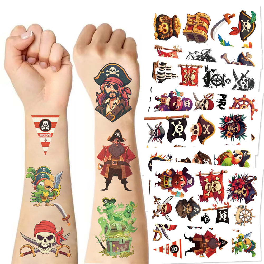 Tostmrks tatuajes piratas-barco, ideales para fiestas tematicas