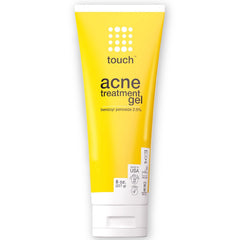 TOUCH gel de benzoilo 2,5% en envase compacto para uso diario.