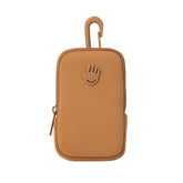 Touchland Touchette, bolsa caramelo con cremallera, ideal para sanitizante y llaves.