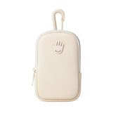 Touchland Touchette, bolsa ivory con cierre zipper para llevar gel desinfectante de forma ordenada