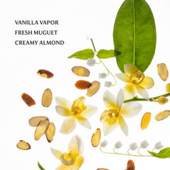 Touchland Vanilla Velvet fragrance mist hydrates skin and hair while scenting.