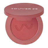 Tower 28 GetSet Matte Powder Blush packaging in Sawtelle Slushie showing fade-proof color