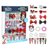 Townley Girl Minnie accesorios cabello set, perfecto para crear looks temáticos en fiestas y actividades.