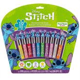 Townley Girl Disney Stitch lip gloss ensemble 10 pièces, parfait pour les fêtes