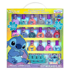 Townley Girl Disney Stitch, set de 15 esmaltes coloridos para uñas infantiles