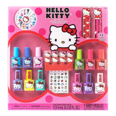 Townley Girl Hello Kitty: set de esmaltes agua con 12 colores brillantes para niñas