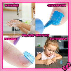 Juego de belleza para fiestas y spa en casa para niñas.