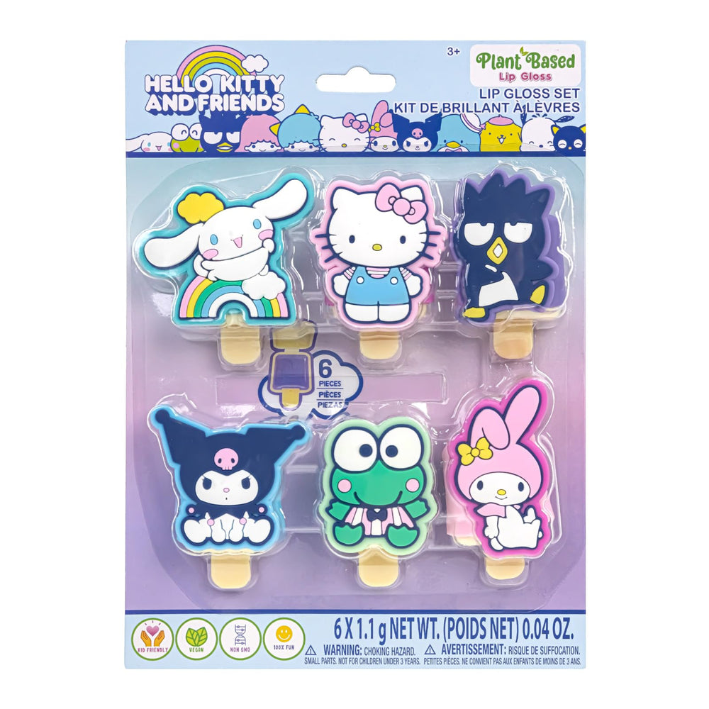 Townley Girl Hello Kitty brillos sabor Melón en formato pucker pop, ideal para juego diario.