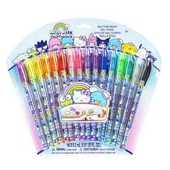 Townley Girl Hello Kitty: set de lapices brillo para cuerpo para arte temporal.