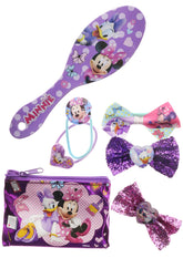 Townley Girl Minnie hair set caja, organiza accesorios para peinar con facilidad.