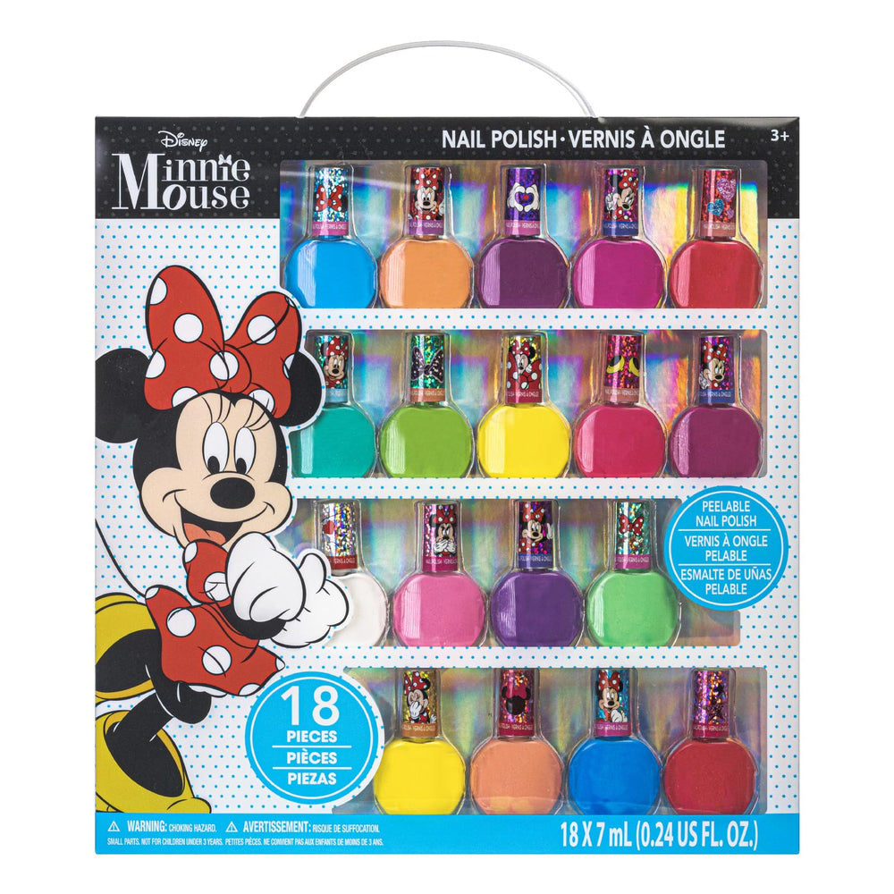 Townley Girl Minnie Mouse, esmaltes brillantes para uñas en fiestas.