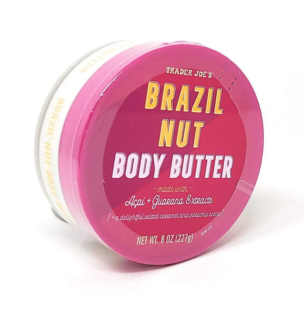 Trader Joe's manteca corporal con nuez de Brasil para hidratación suave.