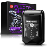 Transformers afeitadora eléctrica con diseño compacto, ideal para uso diario y viajes