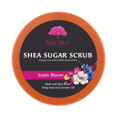 Tree Hut Exotic Bloom aroma floral de freesia, sándalo y vainilla.