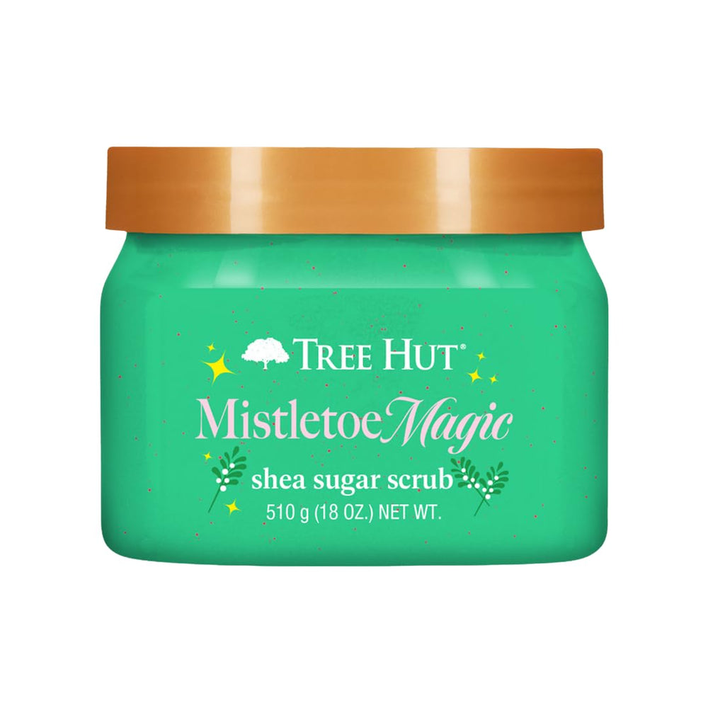 Tree Hut Mistletoe Magic Scrub en bote, exfolia suavemente para piel suave