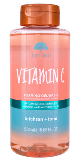 Tree Hut Vitamina C Gel Ducha Espumoso en botella, aroma cítrico duradero para la piel