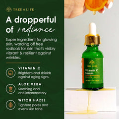 Tree of Life Beauty Vitamina C serum textura ligera: absorción rápida y sin grasa.