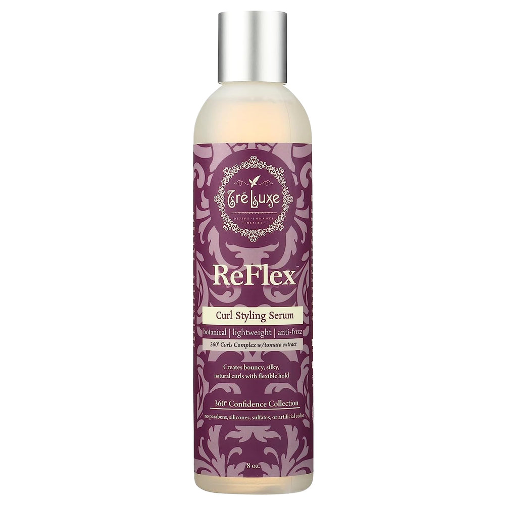 Treluxe Reflex Curl Serum, botella de 8 onzas, definición suave de rizos.
