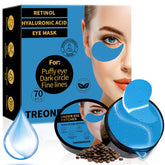 Treondexir under-eye masks target dark circles and puffiness for a brighter look.