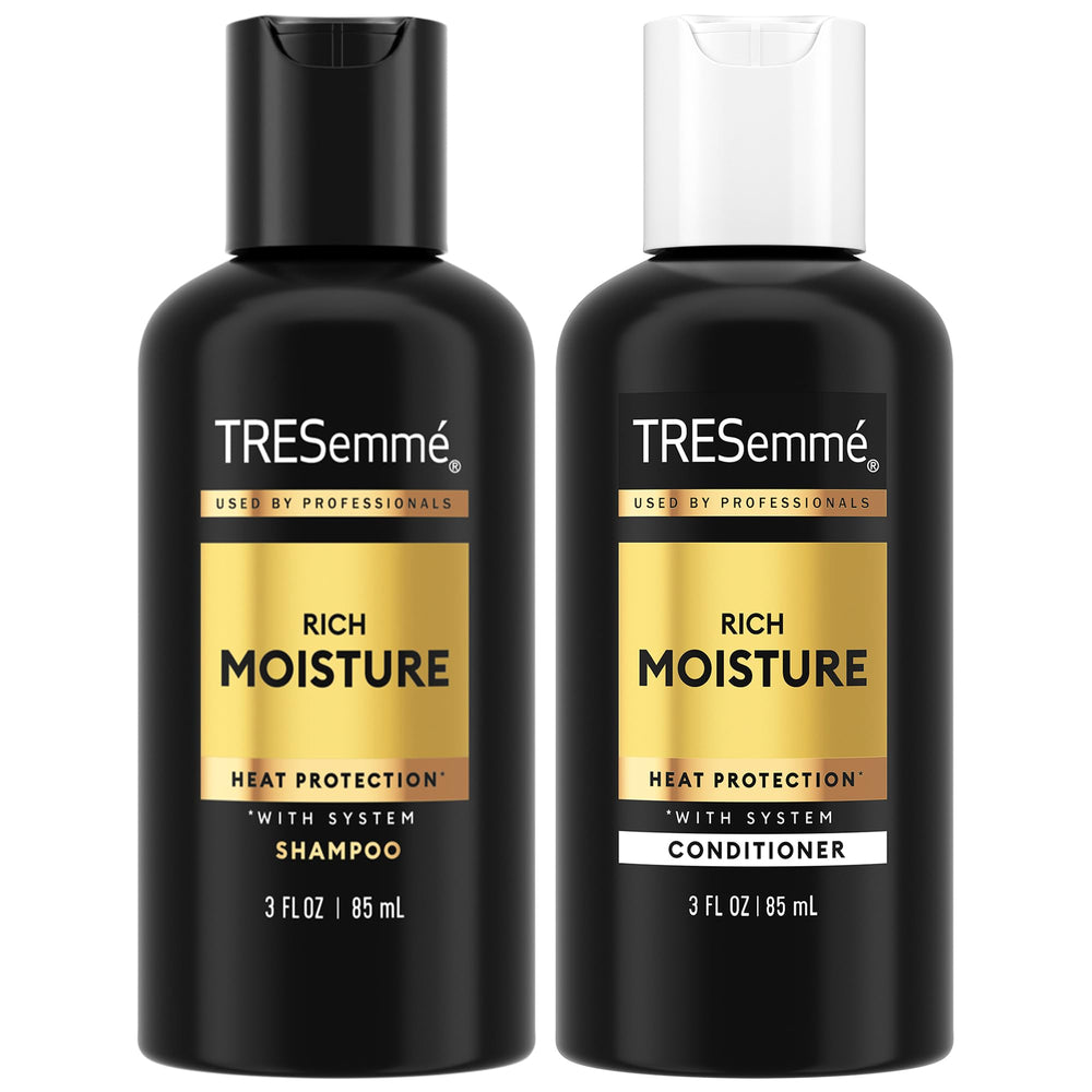 TRESemmé champú hidratante de viaje para cabello seco, brillo suave