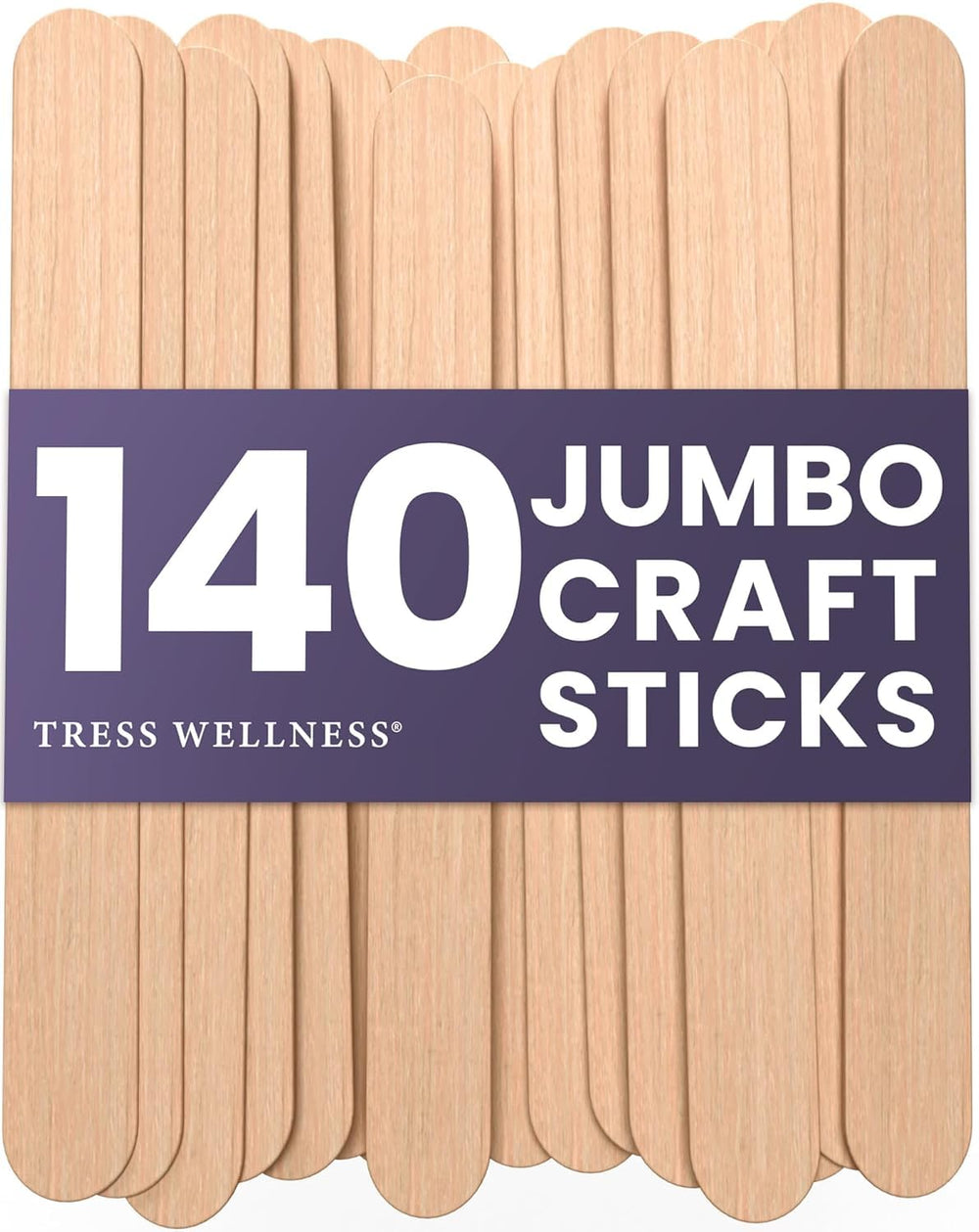 Palitos de artesanía sin astillas de Tress Wellness para depilación suave en casa.