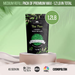 Tress Wellness perlas de cera árbol del té original 2,4 lb para uso doméstico
