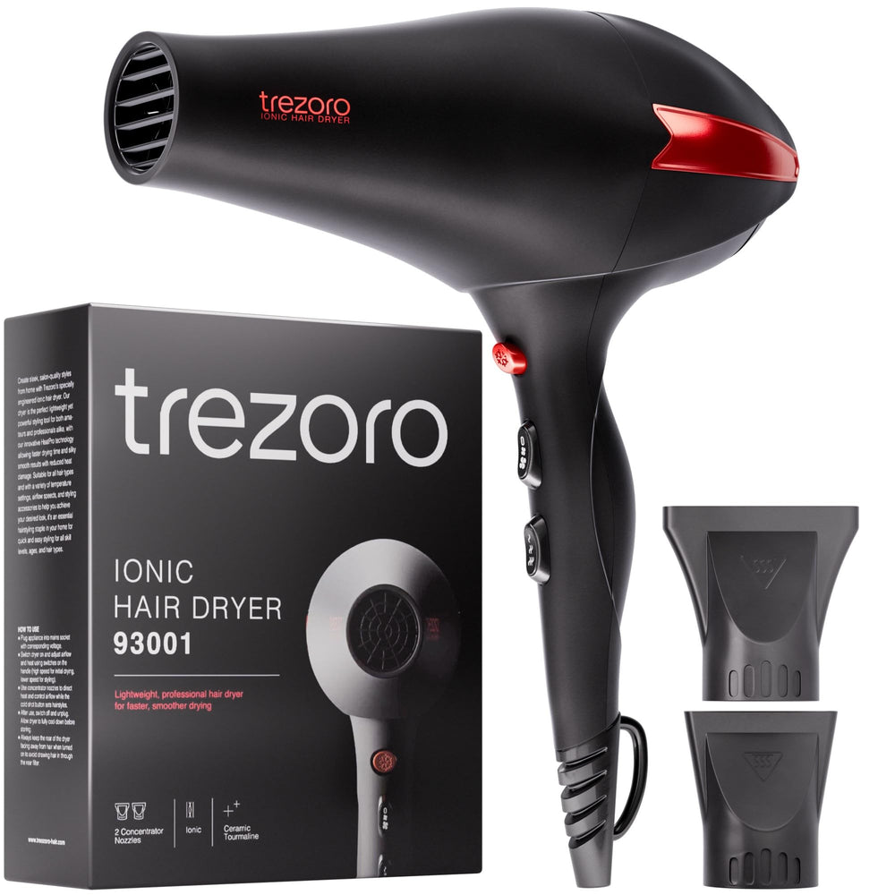 TREZORO secador profesional con motor HeatPro, secado rápido y silencioso