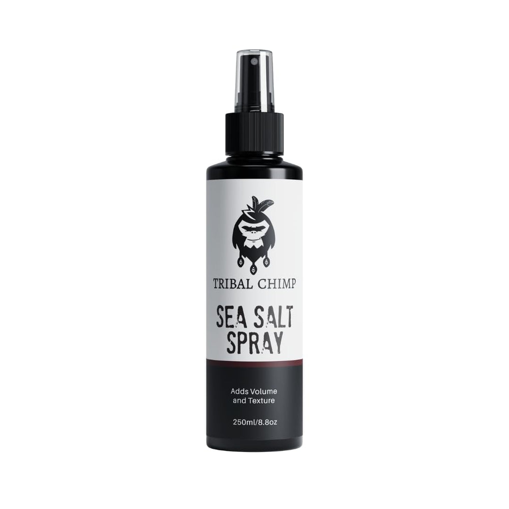 Tribal Chimp spray de sal marina, lata 250ml con volumen ligero y textura natural.