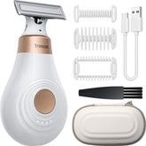 Trimcoo Bikini Trimmer compacto y portátil para retoques en cualquier lugar.