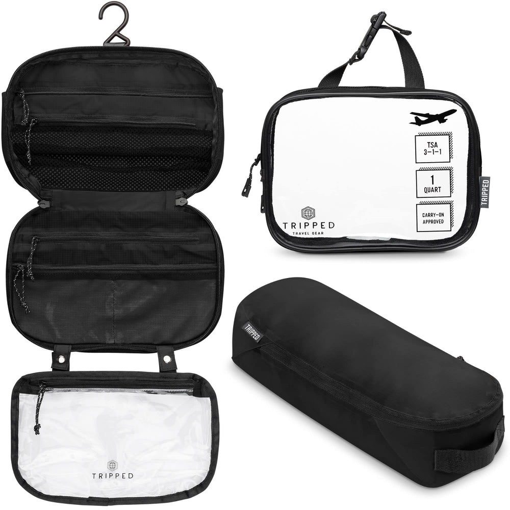 TRIPPED bolsa de higiene colgante, ideal para organizar tocador en viajes.