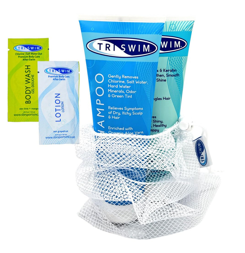 TRISWIM champú contra cloro en botella para cabello suave y revitalizado