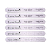 Tropical Shine Zebra File: pack de 6, para dar forma a uñas naturales con precisión.