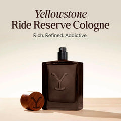 Tru Fragrance Beauty Yellowstone Ride Reserve cap close-up highlights premium craftsmanship
