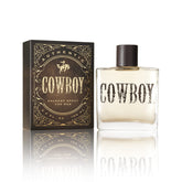 Fragancia Tru Western Cowboy en frasco, aroma robusto para uso diario.