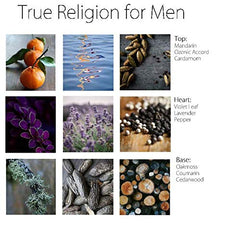 True Religion: vista frontal del frasco, ideal para realzar un estilo elegante en eventos nocturnos.