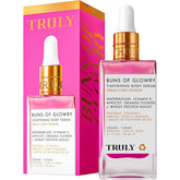 Sérum reafirmante Truly Buns Glowry para glúteos, absorción rápida.