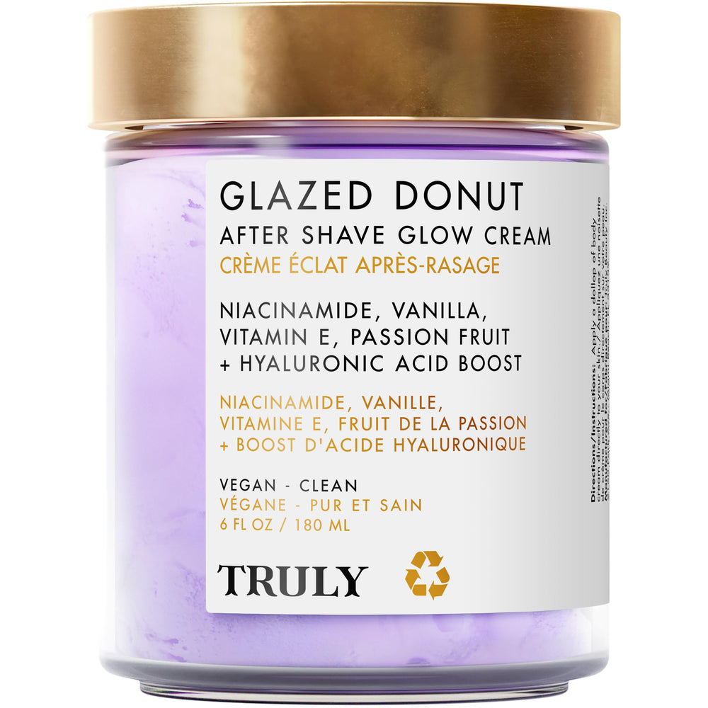 Truly Glazed Donut: envase elegante que sugiere hidratación suave.