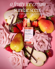 Truly Soft Serve: extracto de fresa para aroma agradable y piel nutrida