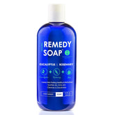 Gel de ducha Truremedy Naturals en botella, eucalipto y romero para relajación posducha